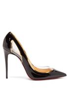 Matchesfashion.com Christian Louboutin - Cosmo 554 100 Patent Leather Pumps - Womens - Black