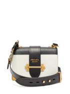 Matchesfashion.com Prada - Cahier Leather Cross Body Bag - Womens - White Black