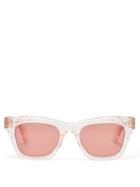 Jacques Marie Mage - Enzo Square Acetate Sunglasses - Womens - Brown