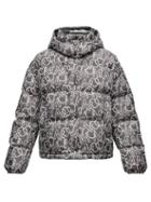 Matchesfashion.com Moncler - Daos Logo-print Quilted-shell Jacket - Womens - Black White