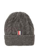Matchesfashion.com Thom Browne - Aran Cable Knit Beanie - Mens - Grey