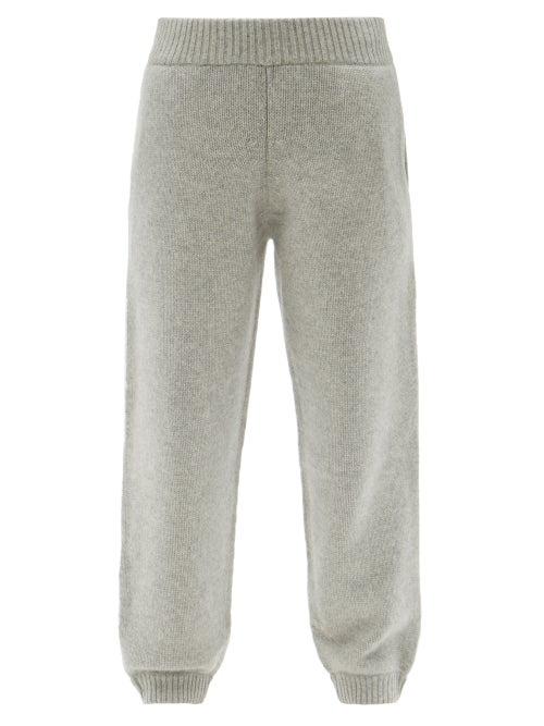 Raey - Responsible-cashmere Track Pants - Womens - Grey