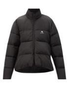 Balenciaga - Curved-hem Quilted-shell Jacket - Womens - Black