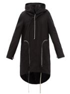 Rick Owens - Asymmetrical-front Cotton Fishtail Parka - Mens - Black