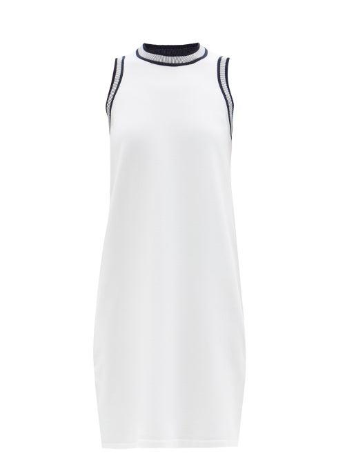 Falke - Knit Cotton-blend Tennis Dress - Womens - White