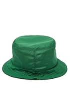 Matchesfashion.com Gucci - Web Stripe Lined Nylon Bucket Hat - Womens - Green