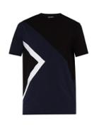 Matchesfashion.com Neil Barrett - Modernist Cotton Blend T Shirt - Mens - Navy Multi