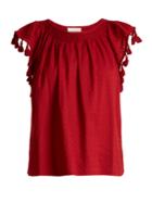 The Great The Tassel Flutter Cotton Top