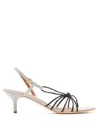 Matchesfashion.com Malone Souliers - Antwerp Knotted Leather Slingback Sandals - Womens - Black Grey