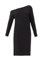 Matchesfashion.com Norma Kamali - One-shoulder Jersey Dress - Womens - Black