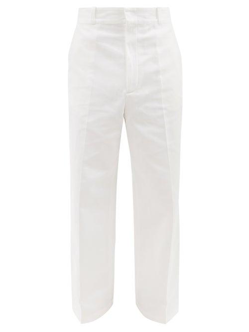 Acne Studios - Organic Cotton-blend Twill Trousers - Mens - White