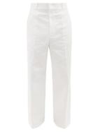 Acne Studios - Organic Cotton-blend Twill Trousers - Mens - White