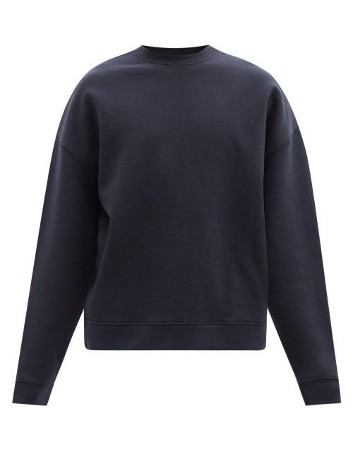 Raey - Recycled-yarn Cotton-blend Sweatshirt - Mens - Dark Navy