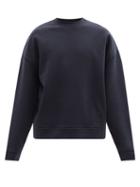 Raey - Recycled-yarn Cotton-blend Sweatshirt - Mens - Dark Navy