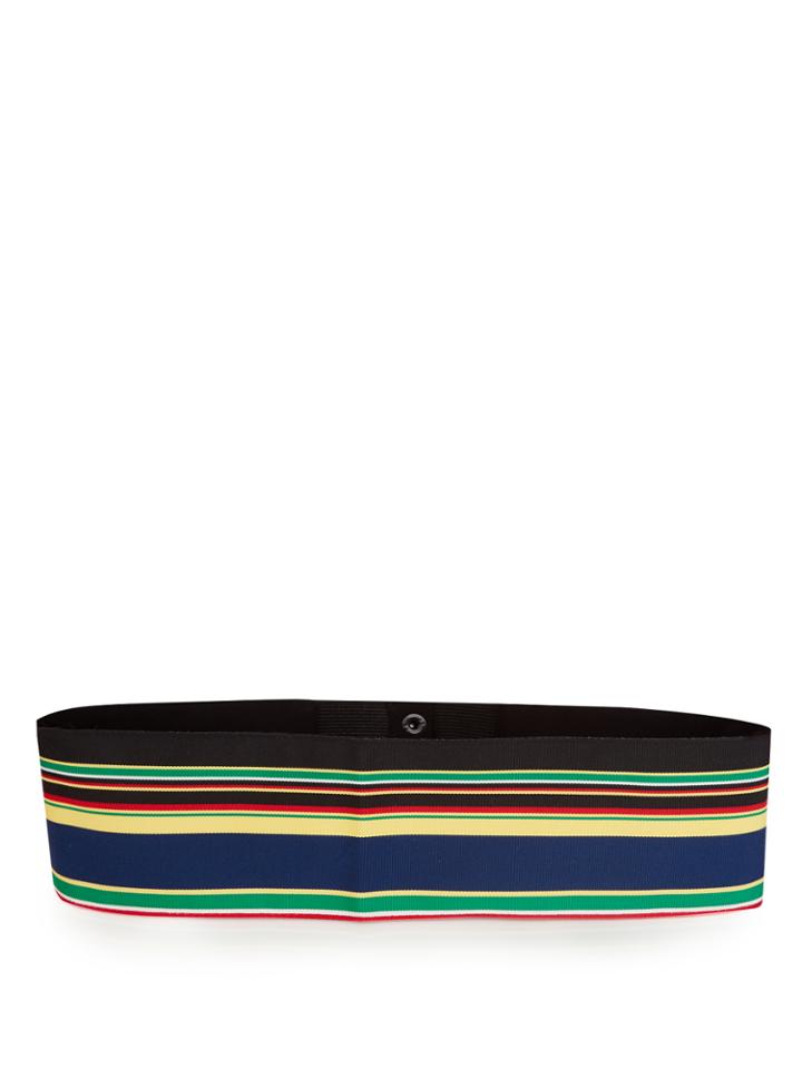 Diane Von Furstenberg Striped Ribbon Belt