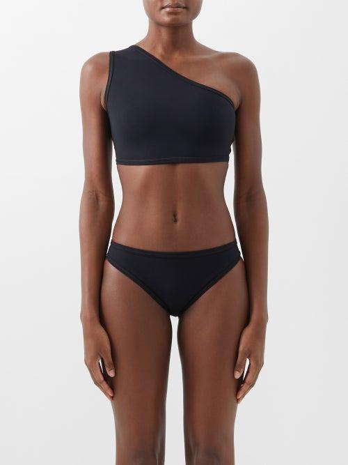 Bottega Veneta - One-shoulder Bikini - Womens - Black