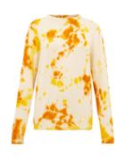 Matchesfashion.com The Elder Statesman - Tie Dye Cashmere Sweater - Womens - Orange Multi