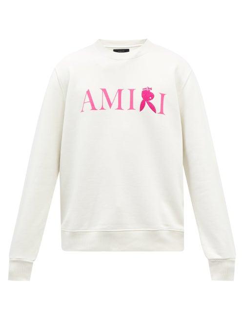 Amiri - X Playboy Logo-embroidered Cotton Sweatshirt - Mens - Multi