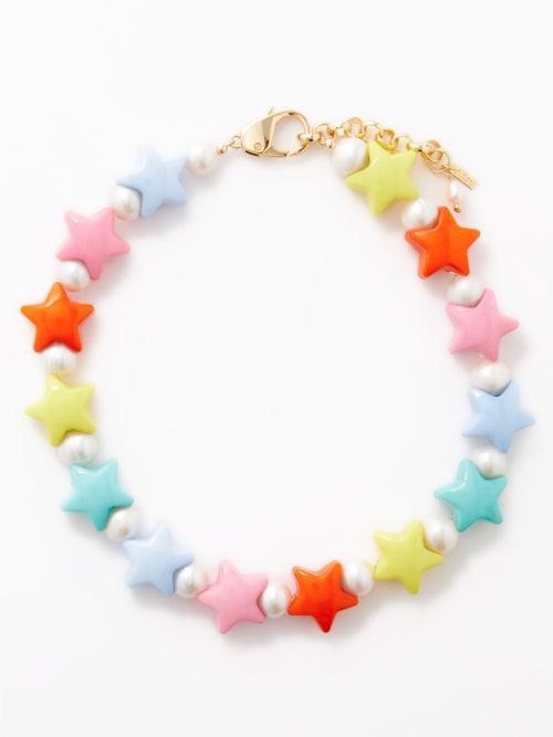 Liou - Etoile Pearl & 14kt Gold-plated Necklace - Mens - Multi