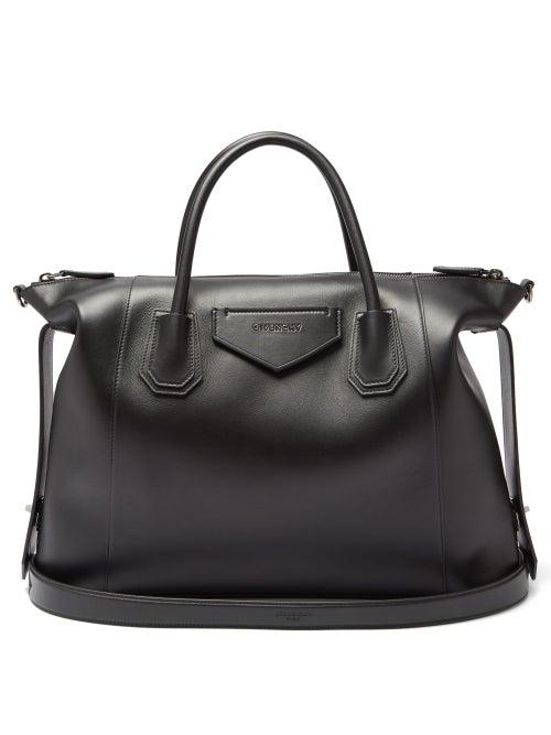 Matchesfashion.com Givenchy - Antigona Soft Medium Leather Bag - Womens - Black
