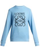 Matchesfashion.com Loewe - Anagram Cotton Sweatshirt - Womens - Blue