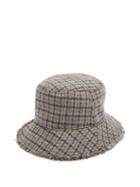 Matchesfashion.com Paul Smith - Checked Wool Bucket Hat - Mens - Grey