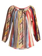 Vivienne Westwood Anglomania Striped Crepe Blouse