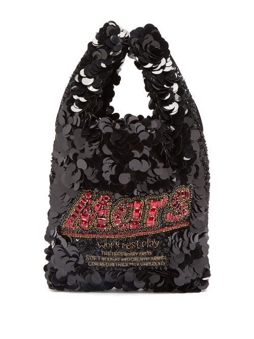 Matchesfashion.com Anya Hindmarch - Mars Bar Sequinned Tote - Womens - Black Multi