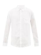 Derek Rose - Monaco Linen Shirt - Mens - White