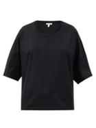 Matchesfashion.com Loewe - Logo-embroidered Oversized Cotton-jersey T-shirt - Womens - Black