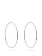 Fay Andrada Ovaali Large Sterling-silver Hoop Earrings