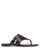 Matchesfashion.com Tod's - Buckled Leather Sandals - Womens - Black