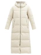 Matchesfashion.com Herno - A-line Quilted Down Coat - Womens - Ivory