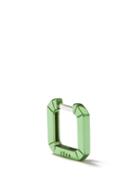 Era - Mini Link 18kt Gold Single Hoop Earring - Womens - Green