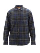 Nudie Jeans - Filip Plaid Cotton-flannel Shirt - Mens - Blue Multi