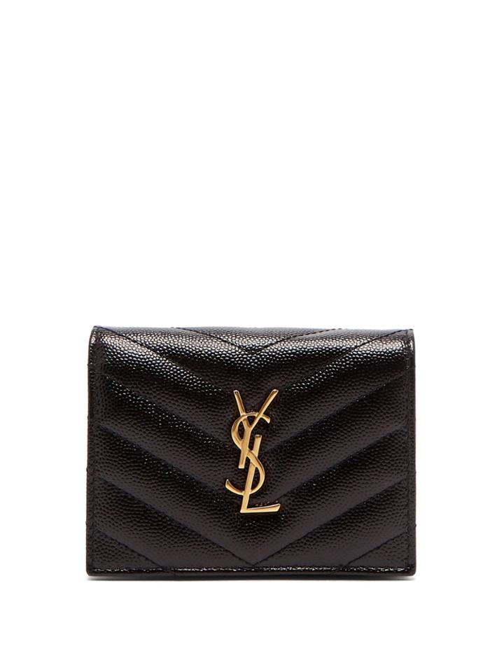 Saint Laurent Monogram Leather Purse