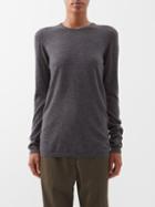 Raey - Crew-neck Responsible-cashmere Sweater - Womens - Charcoal