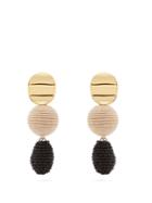 Lizzie Fortunato Nightfall Cord And Bead-embellished Drop Earrings