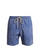 Faherty Zigzag-print Swim Shorts