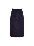 Tibi Paperbag-waist Cotton Skirt