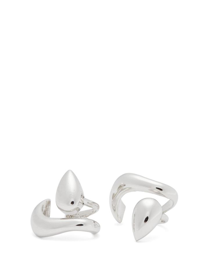 Alan Crocetti Teardrop Sterling Silver Ear Cuff