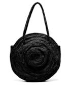 Matchesfashion.com Dragon Diffusion - Round Woven Leather Basket Bag - Womens - Black