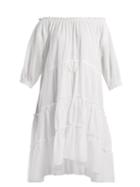 Matchesfashion.com Loup Charmant - Kassos Off The Shoulder Cotton Dress - Womens - White