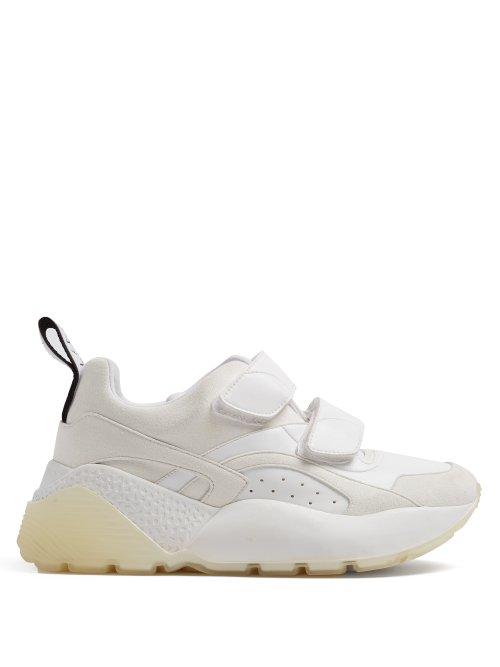 Matchesfashion.com Stella Mccartney - Eclypse Low Top Contrast Panel Trainers - Womens - White