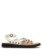 Matchesfashion.com Loewe Paula's Ibiza - Chunky-sole Leather Sandals - Womens - White