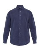 Matchesfashion.com Ditions M.r - Pantheon Relaxed Twill Shirt - Mens - Blue