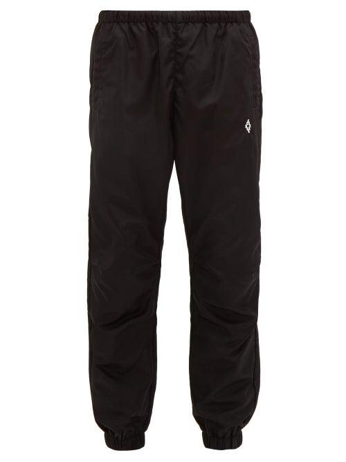 Matchesfashion.com Marcelo Burlon - Eye Appliqu Technical Fabric Track Pants - Mens - Black