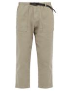 Matchesfashion.com Gramicci - Belted Cotton Twill Trousers - Mens - Grey