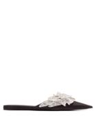 Balenciaga Slash Crystal-embellished Flats