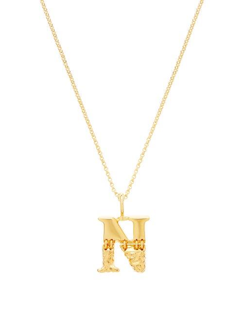 Matchesfashion.com Chlo - Initial-pendant Necklace (n-z) - Womens - Gold